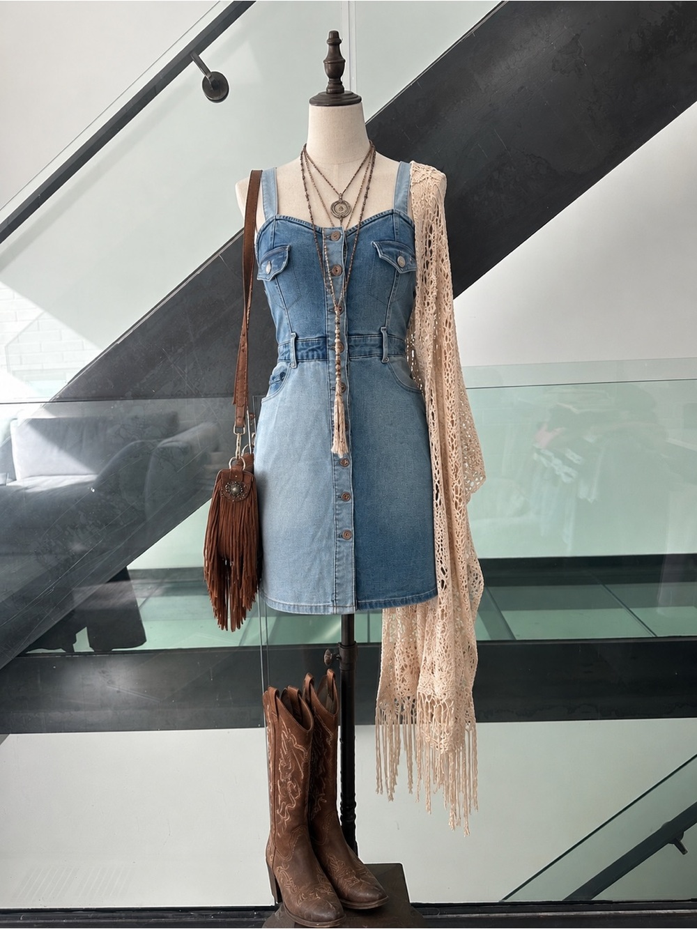 Juicy Couture Blue Denim Dress